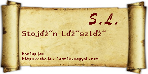 Stoján László névjegykártya