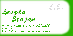 laszlo stojan business card